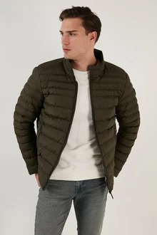 Buratti Winterjacke Slim Fit Dunkelgrün/Khaki