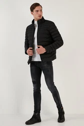 Buratti Winterjacke Slim Fit Schwarz