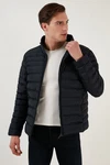 Buratti Winterjacke Slim Fit Schwarz/Dunkelblau/Hellblau