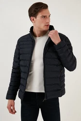 Buratti Winterjacke Slim Fit Schwarz/Dunkelblau/Hellblau