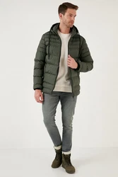 Buratti Winterjacke Slim Fit Dunkelgrün/Grün