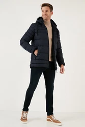 Buratti Winterjacke Slim Fit Dunkelblau/Hellblau/Blau/Schwarz