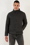 Buratti Kurzjacke Slim Fit Schwarz/Dunkelrot/Dunkelgrau