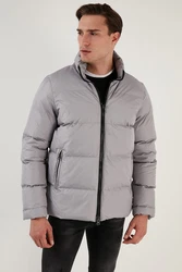 Buratti Winterjacke Slim Fit Grau/Hellgrau