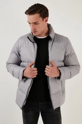 Buratti Winterjacke Slim Fit Grau/Hellgrau