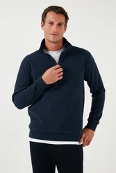 Buratti Sweatshirt Regular Fit Dunkelblau/Blau/Hellblau