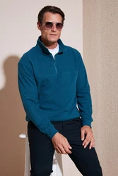Buratti Sweatshirt Regular Fit Türkis/Blau/Hellblau