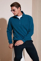 Buratti Sweatshirt Regular Fit Türkis/Blau/Hellblau