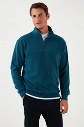 Buratti Sweatshirt Regular Fit Türkis/Blau/Hellblau