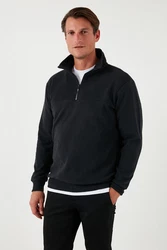 Buratti Sweatshirt Regular Fit Schwarz/Dunkelgrau/Dunkelblau/Grau