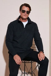 Buratti Sweatshirt Regular Fit Schwarz/Dunkelgrau/Dunkelblau/Grau