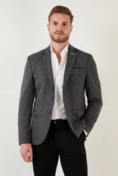 Buratti Regular Fit Blazer Jacket Dunkelgrau/Grau/Hellgrau