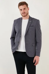 Buratti Regular Fit Blazer Jacket Grau/Dunkelgrau/Dunkelblau