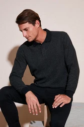 Buratti Sweatshirt Regular Fit Dunkelgrau/Schwarz/Grau/Hellgrau