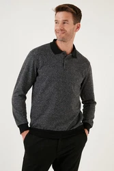 Buratti Sweatshirt Regular Fit Grau/Dunkelgrau/Hellgrau/Schwarz/Rot