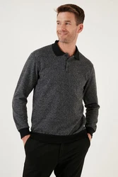 Buratti Sweatshirt Regular Fit Grau/Dunkelgrau/Hellgrau/Schwarz/Rot