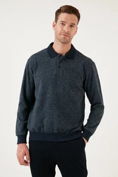 Buratti Sweatshirt Regular Fit Dunkelblau/Grau