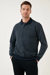 Buratti Sweatshirt Regular Fit Dunkelblau/Grau