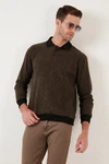 Buratti Sweatshirt Regular Fit Dunkelgrün/Braun/Khaki/Dunkelbraun Buratti Sweatshirt Regular Fit Dunkelgrün/Braun/Khaki/Dunkelbraun
