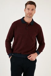 Buratti Sweatshirt Regular Fit Dunkelrot/Braun/Bordeaux/Rot