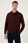 Buratti Sweatshirt Regular Fit Dunkelrot/Braun/Bordeaux/Rot Buratti Sweatshirt Regular Fit Dunkelrot/Braun/Bordeaux/Rot
