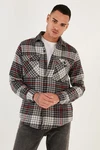 Buratti Langarmhemd Regular Fit Hellblau/Braun/Grau/Rot/Grün