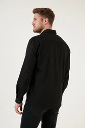 Buratti Langarmhemd Regular Fit Schwarz