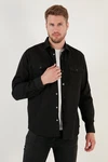 Buratti Langarmhemd Regular Fit Schwarz Buratti Langarmhemd Regular Fit Schwarz