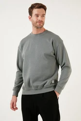 Buratti Sweatshirt Regular Fit Dunkelgrün/Dunkelgrau/Hellgrau/Grau/Hellgrün