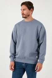 Buratti Sweatshirt Regular Fit Grau/Blau/Dunkelblau/Hellblau