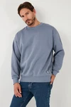 Buratti Sweatshirt Regular Fit Grau/Blau/Dunkelblau/Hellblau