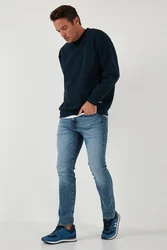 Buratti Sweatshirt Regular Fit Dunkelblau/Blau