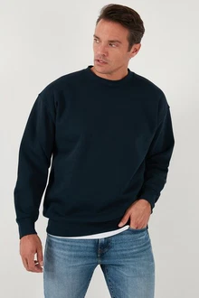 Buratti Sweatshirt Regular Fit Dunkelblau/Blau Buratti Sweatshirt Regular Fit Dunkelblau/Blau