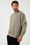 Buratti Sweatshirt Regular Fit Khaki/Beige/Dunkelgrün