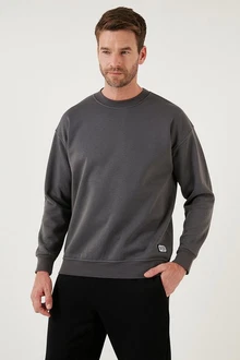 Buratti Sweatshirt Regular Fit Dunkelgrau/Grau Buratti Sweatshirt Regular Fit Dunkelgrau/Grau