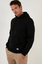 Buratti Sweatshirt Regular Fit Schwarz