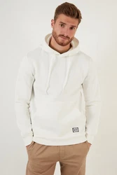 Buratti Sweatshirt Regular Fit Weiß/Creme/Khaki/Beige