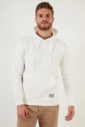 Buratti Sweatshirt Regular Fit Weiß/Creme/Khaki/Beige