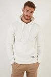 Buratti Sweatshirt Regular Fit Weiß/Creme/Khaki/Beige