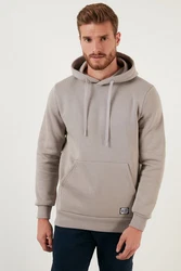 Buratti Sweatshirt Regular Fit Khaki/Hellgrau/Braun/Grau/Beige