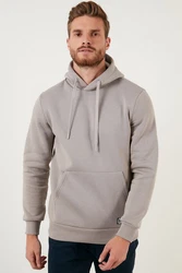 Buratti Sweatshirt Regular Fit Khaki/Hellgrau/Braun/Grau/Beige