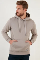 Buratti Sweatshirt Regular Fit Khaki/Hellgrau/Braun/Grau/Beige