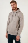 Buratti Sweatshirt Regular Fit Khaki/Hellgrau/Braun/Grau/Beige