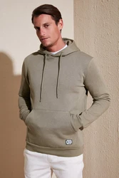 Buratti Sweatshirt Regular Fit Khaki/Braun/Grau/Beige