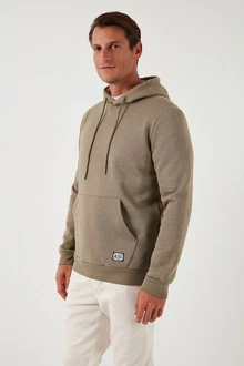 Buratti Sweatshirt Regular Fit Khaki/Braun/Grau/Beige