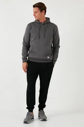 Buratti Sweatshirt Regular Fit Dunkelgrau/Hellgrau/Grau