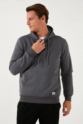 Buratti Sweatshirt Regular Fit Dunkelgrau/Hellgrau/Grau