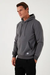 Buratti Sweatshirt Regular Fit Dunkelgrau/Hellgrau/Grau