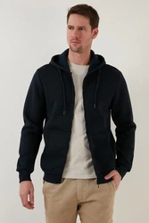 Buratti Sweatshirt Regular Fit Dunkelblau/Schwarz/Hellblau