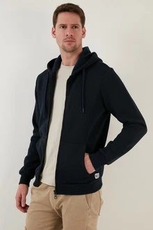Buratti Sweatshirt Regular Fit Dunkelblau/Schwarz/Hellblau Buratti Sweatshirt Regular Fit Dunkelblau/Schwarz/Hellblau